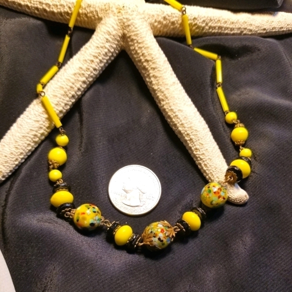 1940s Italian Venetian Murano Glass Necklace - Picture 5 of 8
